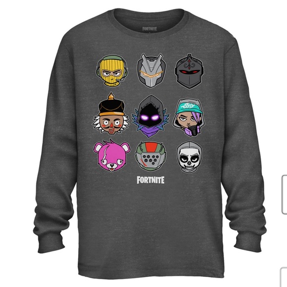 Big Boys Crew Neck Fortnite Long Sleeve Graphic T - Picture 1 of 2